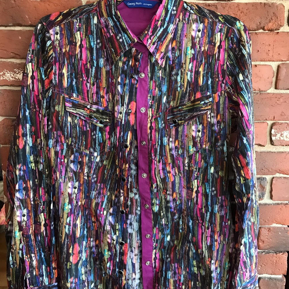 George Roth multi colored shirt